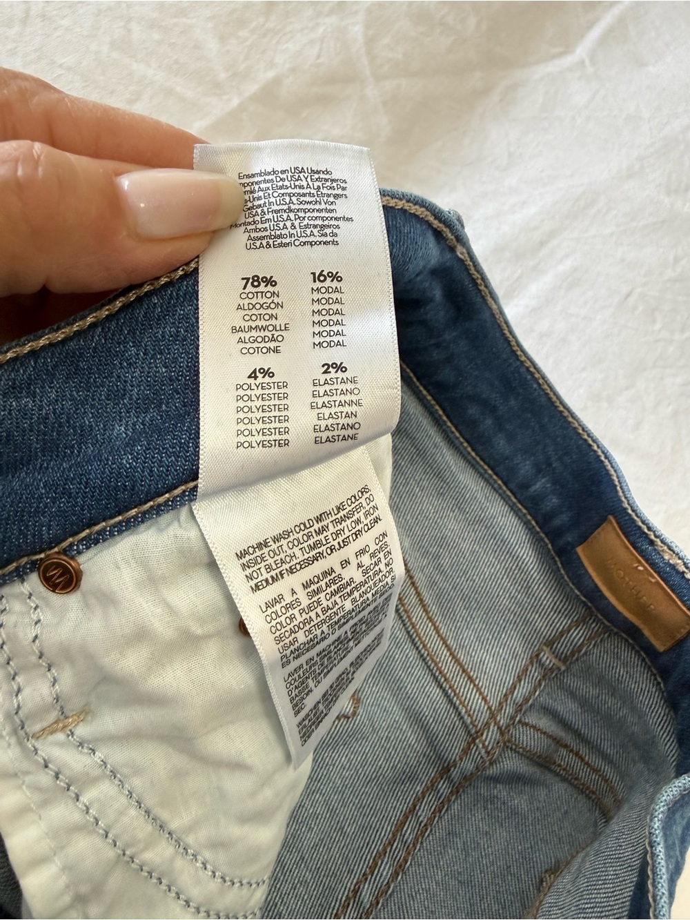 Mother | SZ 28 | The Rambler Zip Flood High Rise Blue Jeans Nip it in the Bud - Picture 5 of 11
